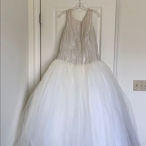 White wedding dress size 12